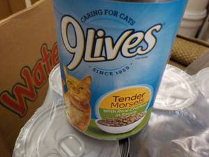 12 - 13 ozCan 9 Lives Cat Food...