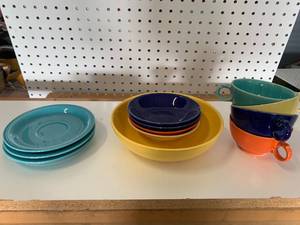 Five Bowls, 3 Plates, Four Cups