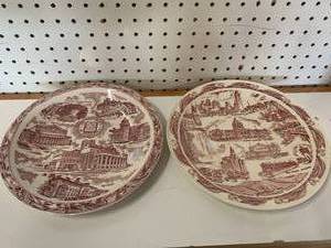 Vernon Kilns Lot of Two Minnesota Plates