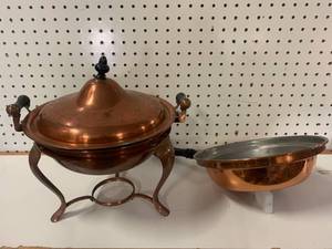 Antique Copper Pot & Pan