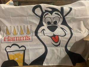 Hamm�s Beer Flag Approximately 3� X 5�