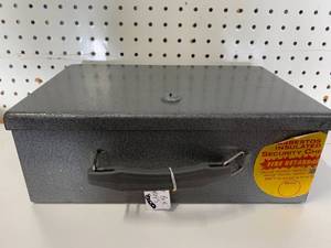 Vintage Fireproof Lock Box with 2 Keys
