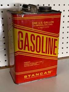 One Gallon Stand Gas Can Excellent Condition with Cap