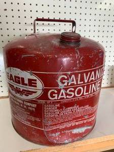 5 Gallon Galvanized Gas Can with Cap