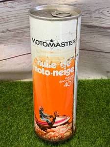Full Vintage Motomaster Snowmobile Oil Can 20oz