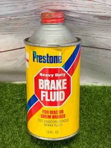 Full Prestone Brake Fluid Can 12oz