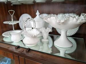 Silver Crest glassware by Fenton, 2...