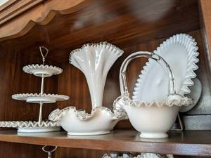 Silver Crest glassware by Fenton, 3...