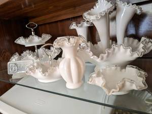 Silver Crest glassware by Fenton, s...