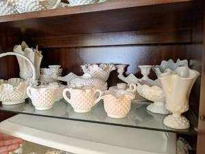 Fenton hobnail Milk glass assortmen...