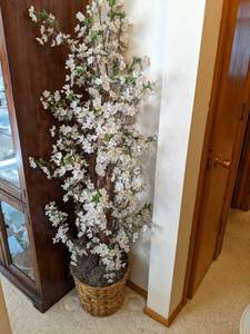 68 tall Jasmine artificial tree in...