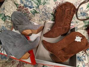 Brown and Gray lightly used Suede b...