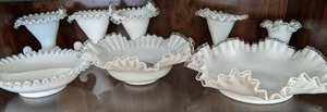 Silver Crest by Fenton ruffled edge...