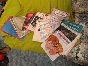 Several Accordion music books and o...