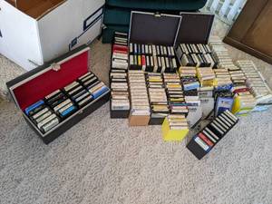 Enormous Lot of 8 Tracks in Cases A...
