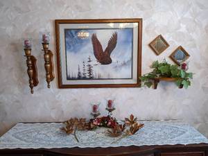 Framed Eagle Print (30.5 X 24) an...