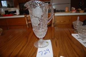 Hand cut Lead Crystal Pitcher With ...