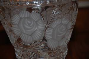 15.5 Tall Hand Cut Lead Crystal Ca...