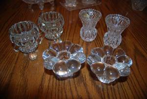 Crystal Candle Holders and Princess...