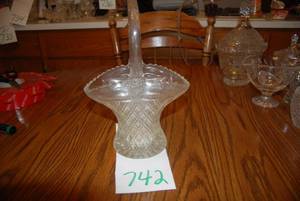Crystal Basket Candy Dish...