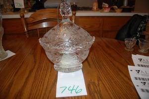 Large Crystal Candy Dish With Lid ...