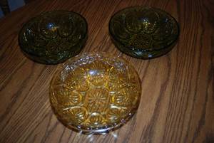 (3) Vintage Glass Bowls See Photos...