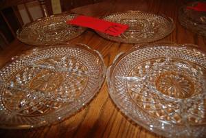 (4) Glass Serving Platters See Pho...