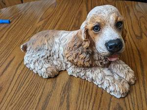 Vintage Cocker Spaniel Dog Statue F...