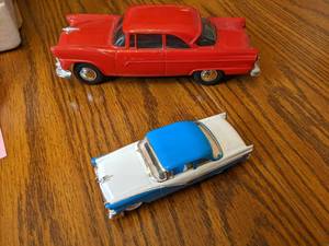 2 small scale collectible cars (see...
