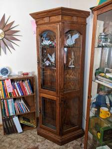 Heavy duty Curio Cabinet with top a...