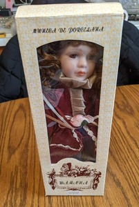 12 Wamana Porcelain Doll in box...
