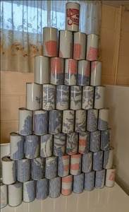 50 Vintage 7Up 12 oz. Empty Cans U...