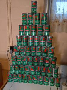 50 Vintage 7-Up 12 oz. Empty Cans ...