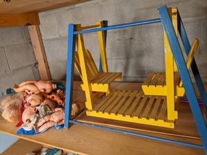 Doll Double Swing, (2) Vintage Doll...