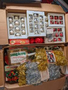 (2) Large Boxes of ChristmasHoliday Decor See Photos