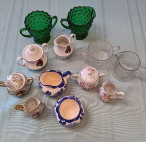 Vintage Tea China Pieces and Green ...