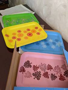 (4) 8 X 12 Vintage Serving Trays...