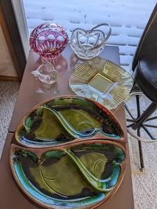 14 Round Lazy Susan with Santa Ann...