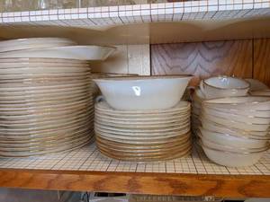 Large Fire King Dishware Set See P...