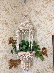 Hanging planter made from Seashells...