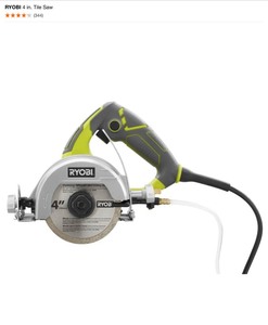 lot 7 image: RYOBI 4 in. Corded Tile Saw. See Pictures
