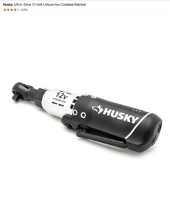 lot 8 image: Husky 38 in. Drive 12-Volt Lithium-Ion Cordless Ratchet. See Pictures