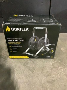 lot 30 image: Gorilla 175 ft. Aluminum Zero Rust Mobile Hose Reel. See Pictures