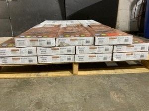 lot 59 image: (11) Cases of Lifeproof Burnt Oak 8.7 in. W x 47.6 in. L Luxury Vinyl Plank Flooring (20.06 sq. ft.Case). See Pictures