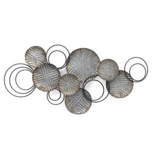 lot 111 image: Stratton Home Dcor Galvanized Plates Wall Art Model S09561( Box Damaged, Item Not Damaged)
