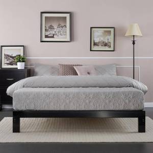 lot 110 image: Zinus Full Size Platform Metal Bed Frame Model HDASMP10F( Box Damaged, Item May Have Missing Parts Or Damage)