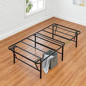 lot 112 image: Amazon Basics Foldable 18 Twin Size Black Metal Platform Bed Frame Model AMZ-18BIBF-T (Damage To Box)