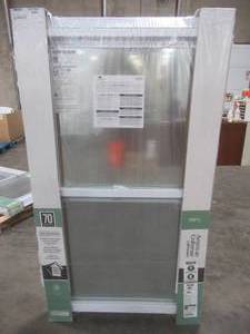 lot 139 image: American Craftsman 28 in. x 54 in. 70 Series Single Hung Fin Vinyl Window - White With Screen - No Grill.