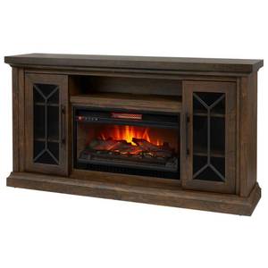 lot 141 image: Home Decorators Collection Madison Media ConsoleFireplace (Infrared Electric Fireplace Insert Not Included) Model HDFP68-47BE