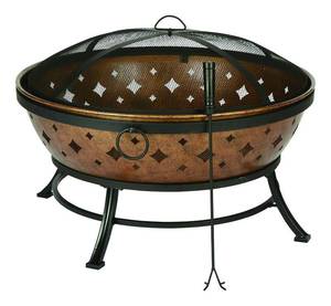 lot 158 image: Sunjoy Squaw Valley Firepit (Item Is Missing Hardware) Model L-FT629PSTS